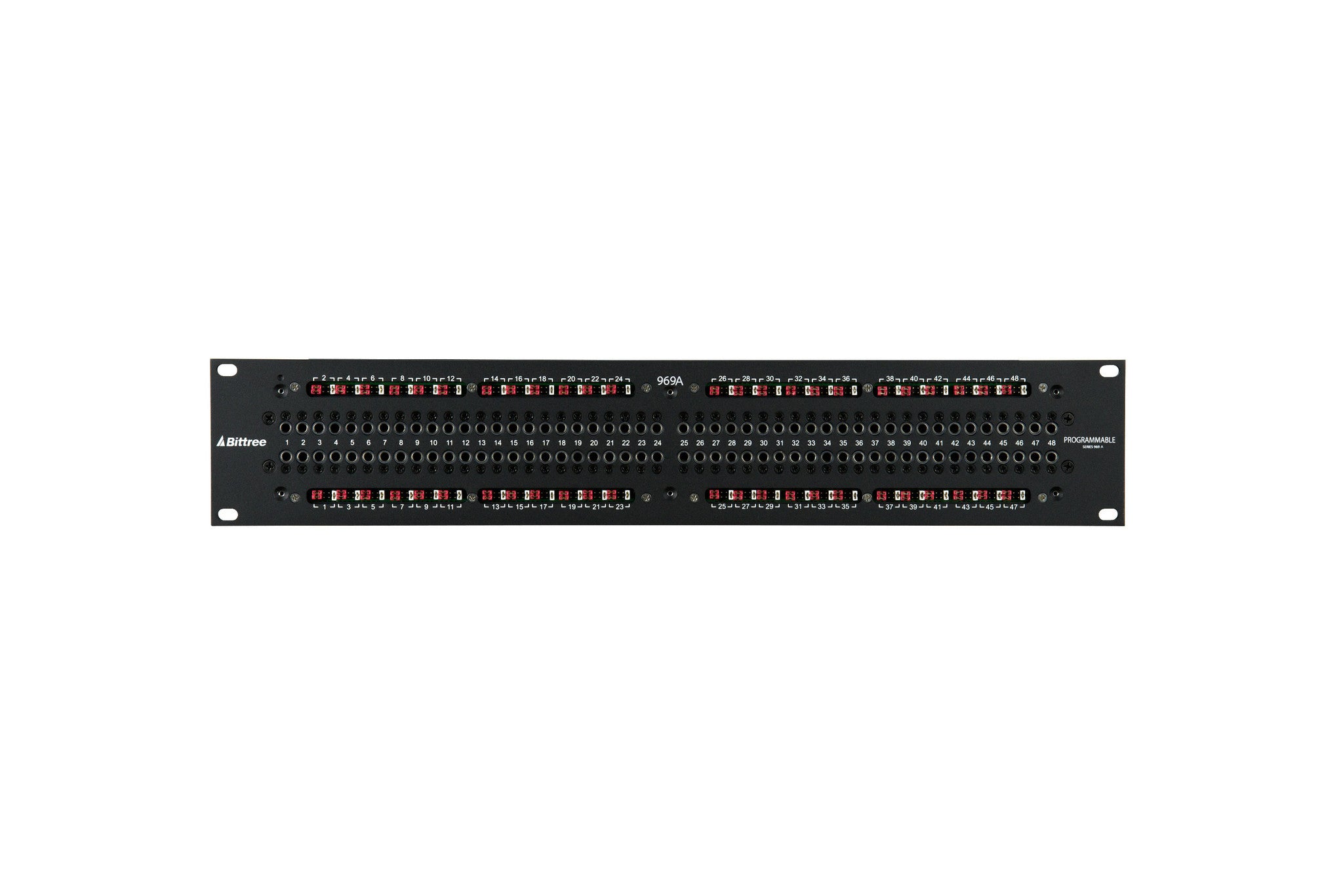B96DC-FNABT/D25 M2OU12B 96pt 1RU TT to DB-25 Programmable Patchbay-004
